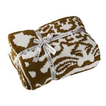 カシウエアkashwére ブランケット／ダマスク　ベージュ シングル Kashwere 【並行輸入品】カシウエア KASHWERE ブランケット